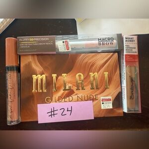 Milani Gilded Nude Palette with Macro Brow Pencil